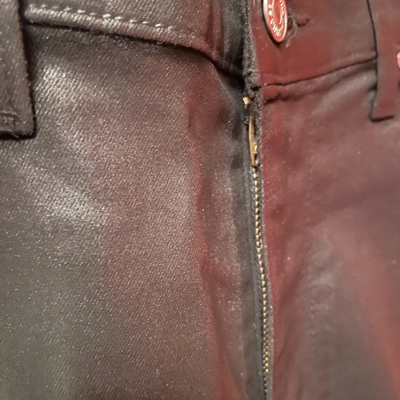 NWT 7 For All Mankind The Black Coated High Waist Ankle Skinny, 27 - Picture 12 of 16